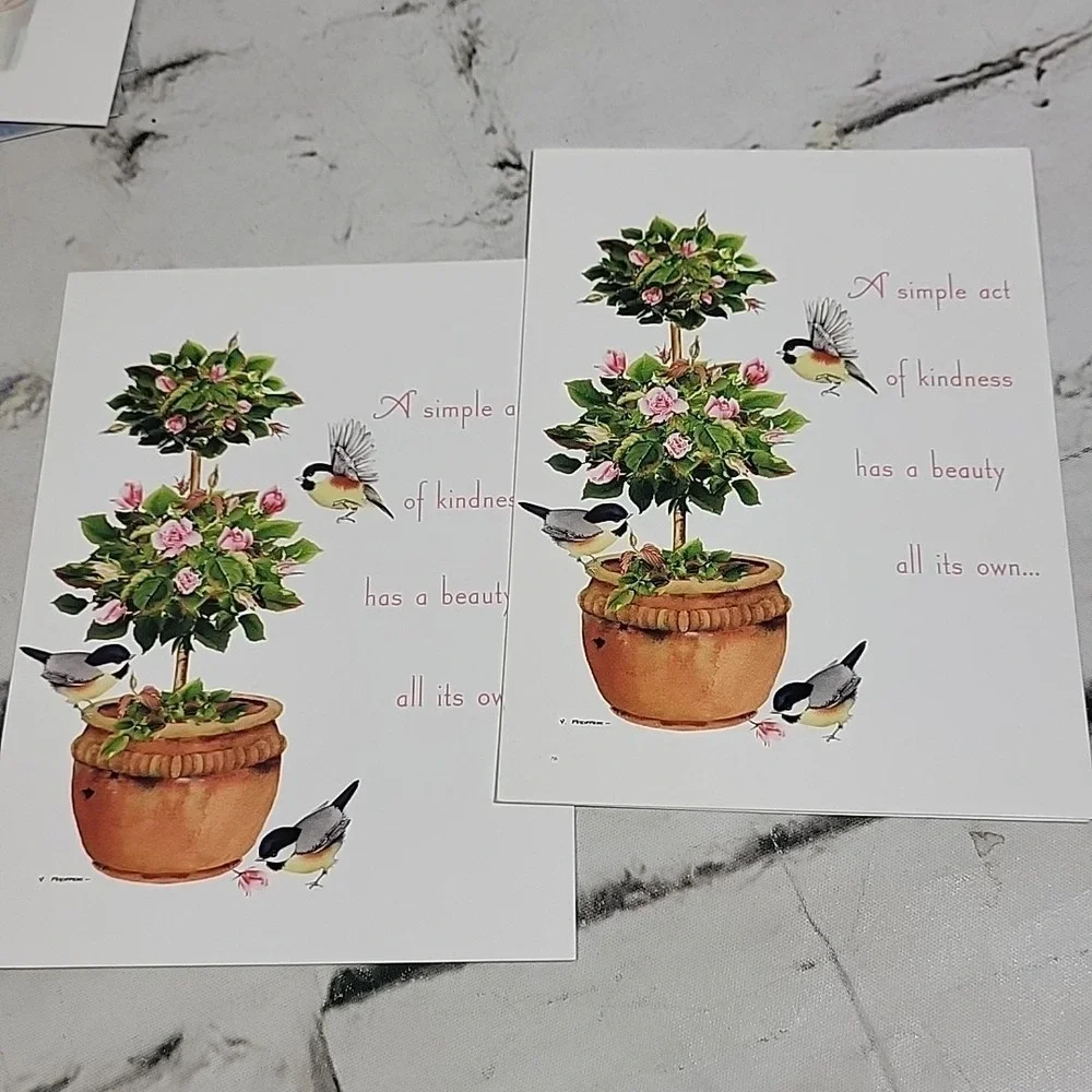 New Greeting Cards Notecards Lot Of 10 In 5 Styles Blank Susan G Komen Floral